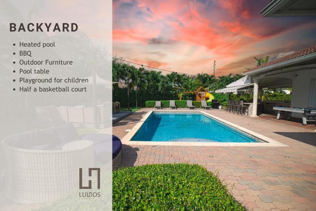 Miami 5Br Villa W Heated Pool, Games & Bbq L01 Cutler Bay Exterior foto